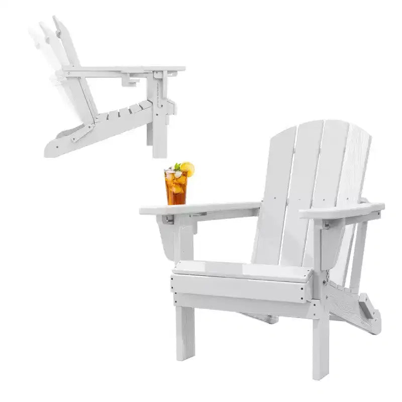Hyleory Adjustable HDPE Adirondack Chair with Ergonomic Backrest