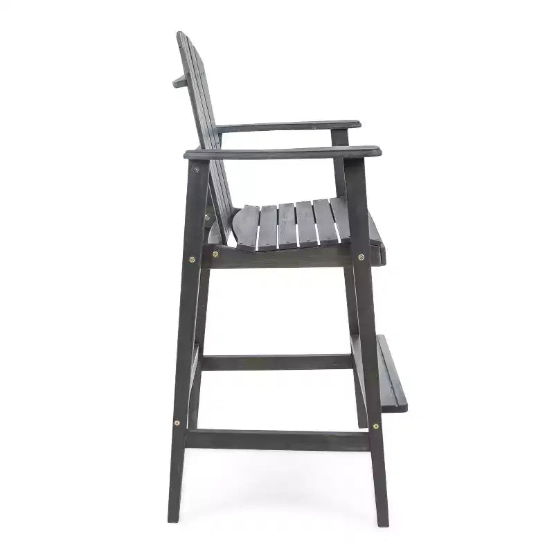 Christopher Knight Home Malibu Outdoor Acacia Wood 29.5 Inch Adirondack Barstools (Set of 2)