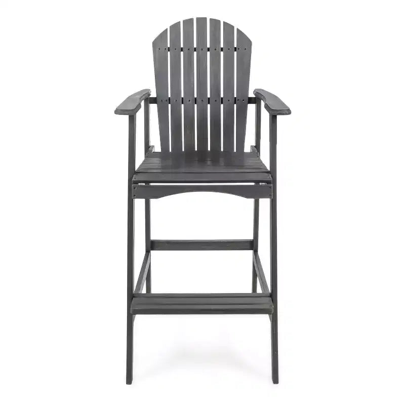 Christopher Knight Home Malibu Outdoor Acacia Wood 29.5 Inch Adirondack Barstools (Set of 2)