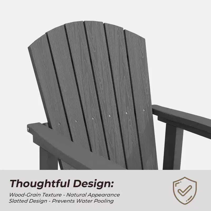 Fauteuil-planeur à bascule pivotant Adirondack HYLEORY, Fauteuil-planeur à bascule en résine HDPE