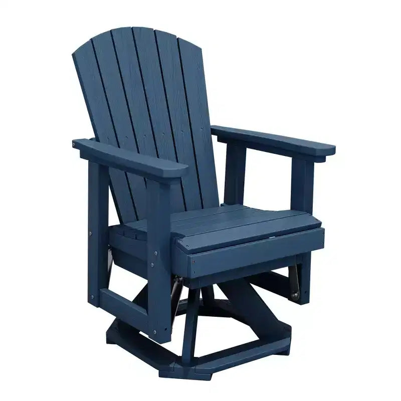Fauteuil-planeur à bascule pivotant Adirondack HYLEORY, Fauteuil-planeur à bascule en résine HDPE