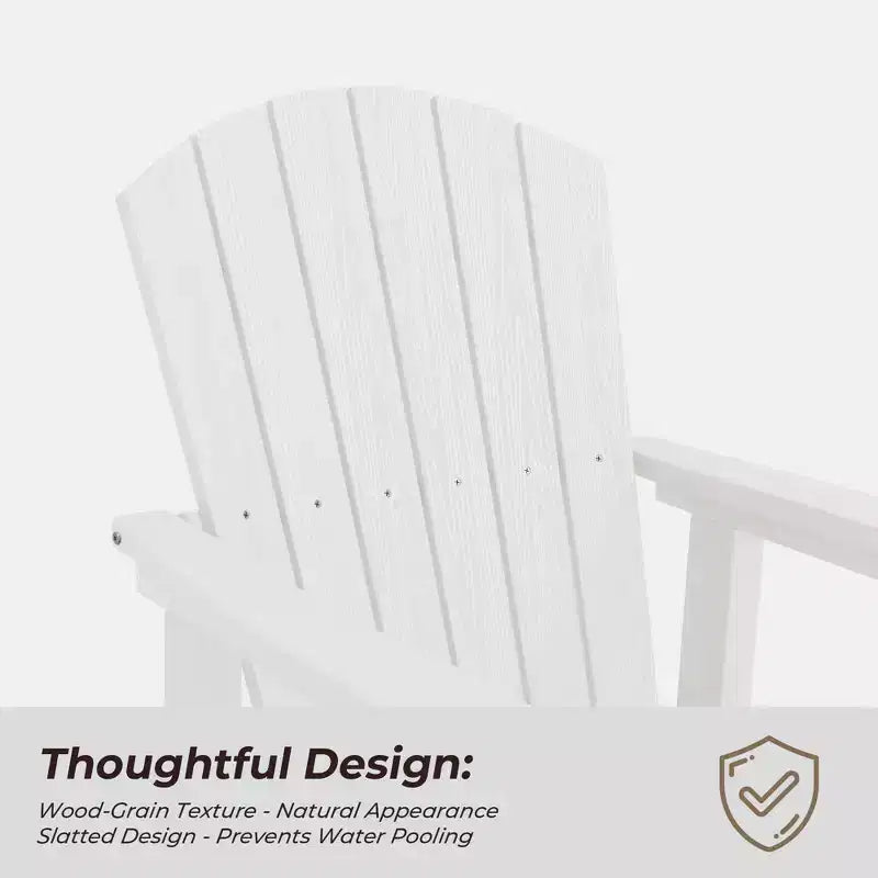 Fauteuil-planeur à bascule pivotant Adirondack HYLEORY, Fauteuil-planeur à bascule en résine HDPE