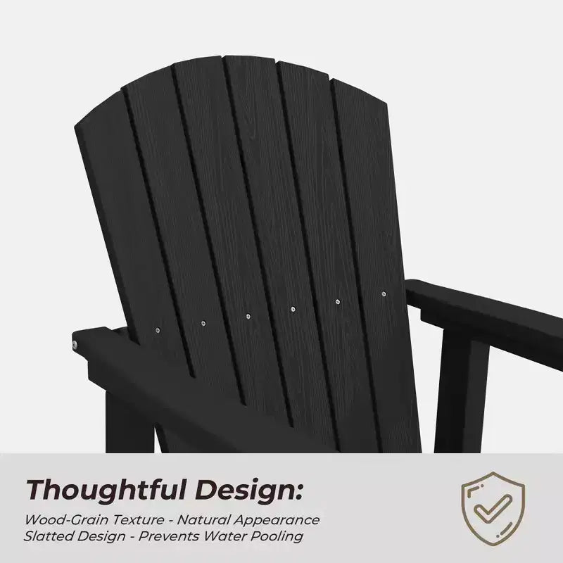 Fauteuil-planeur à bascule pivotant Adirondack HYLEORY, Fauteuil-planeur à bascule en résine HDPE