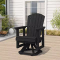 Fauteuil-planeur à bascule pivotant Adirondack HYLEORY, Fauteuil-planeur à bascule en résine HDPE