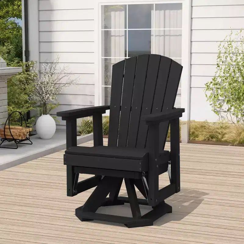Fauteuil-planeur à bascule pivotant Adirondack HYLEORY, Fauteuil-planeur à bascule en résine HDPE
