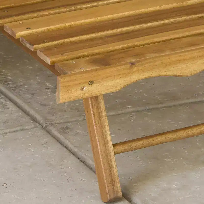 Christopher Knight Home Outdoor Acacia Wood Reclining Adirondack Chair with Expandable Footrest