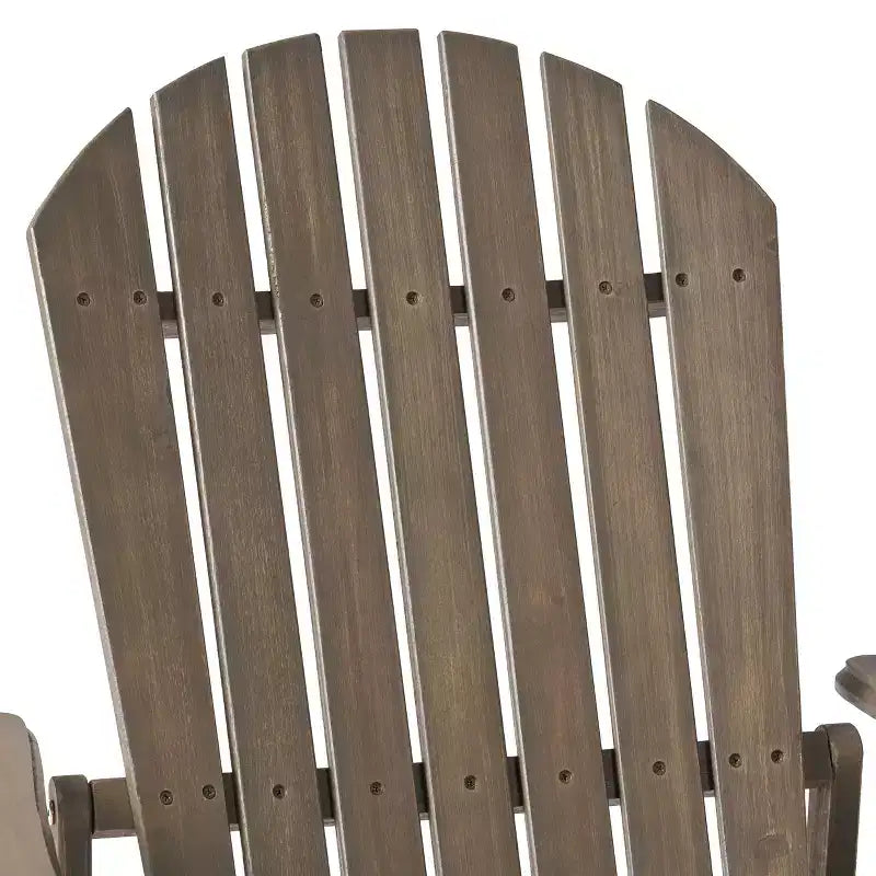 Christopher Knight Home Outdoor Acacia Wood Reclining Adirondack Chair with Expandable Footrest