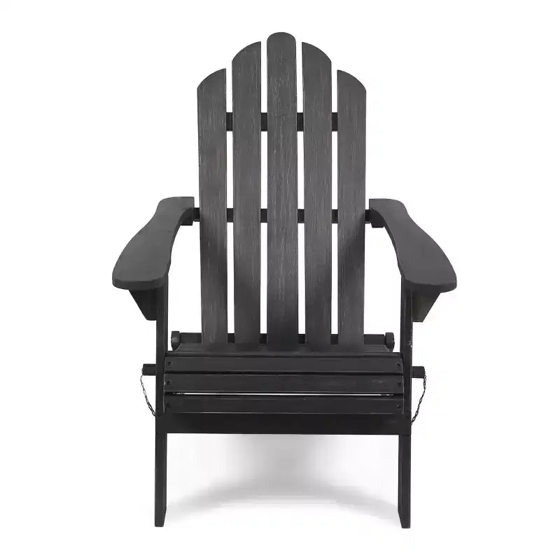 GDFStudio Cara Outdoor Acacia Wood Folding Adirondack Chair