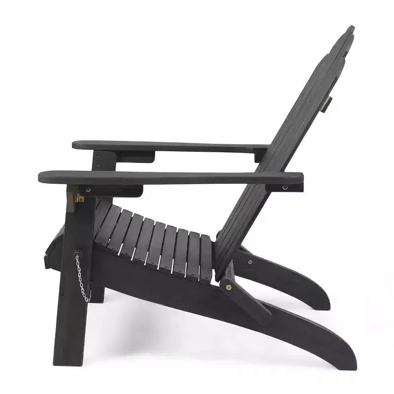 GDFStudio Cara Outdoor Acacia Wood Folding Adirondack Chair