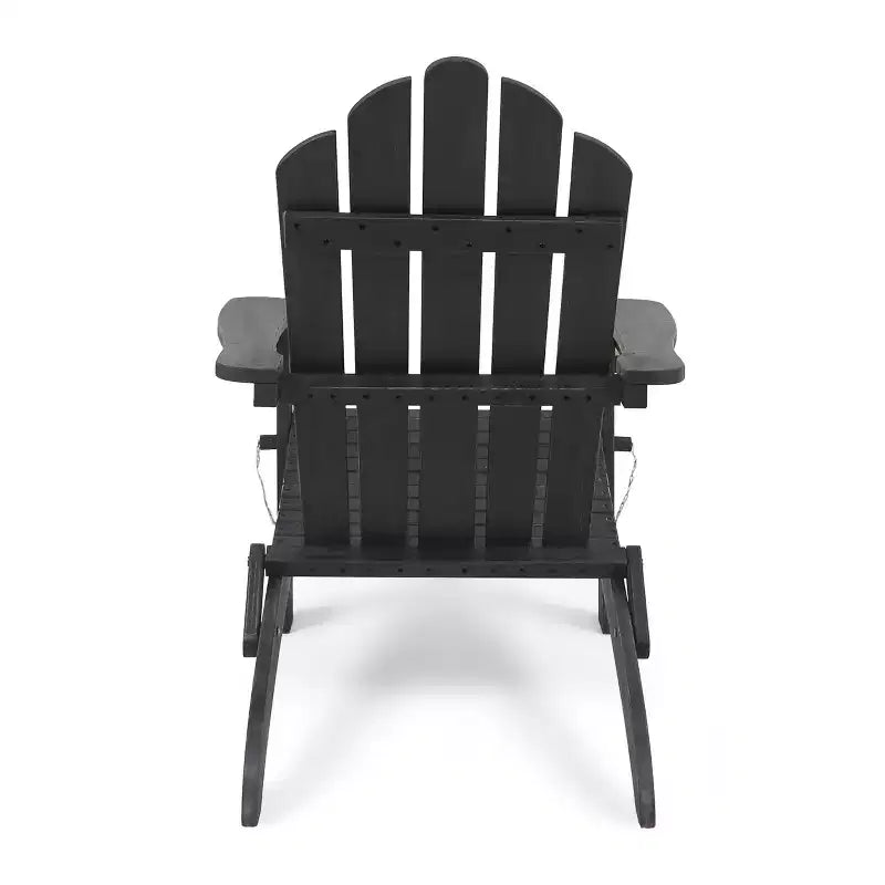 GDFStudio Cara Outdoor Acacia Wood Folding Adirondack Chair