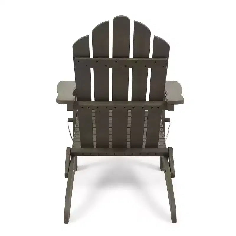 GDFStudio Cara Outdoor Acacia Wood Folding Adirondack Chair