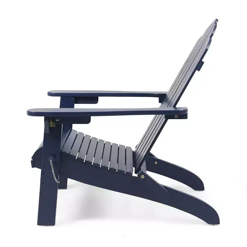 GDFStudio Cara Outdoor Acacia Wood Folding Adirondack Chair