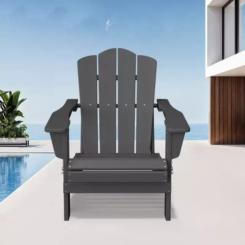 Hyleory HDPE Outdoor Patio Chair, Folding Adirondack Chair for All Seasons