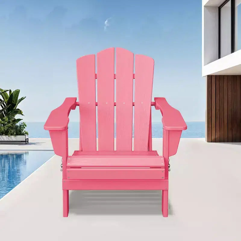 Hyleory HDPE Outdoor Patio Chair, Folding Adirondack Chair for All Seasons
