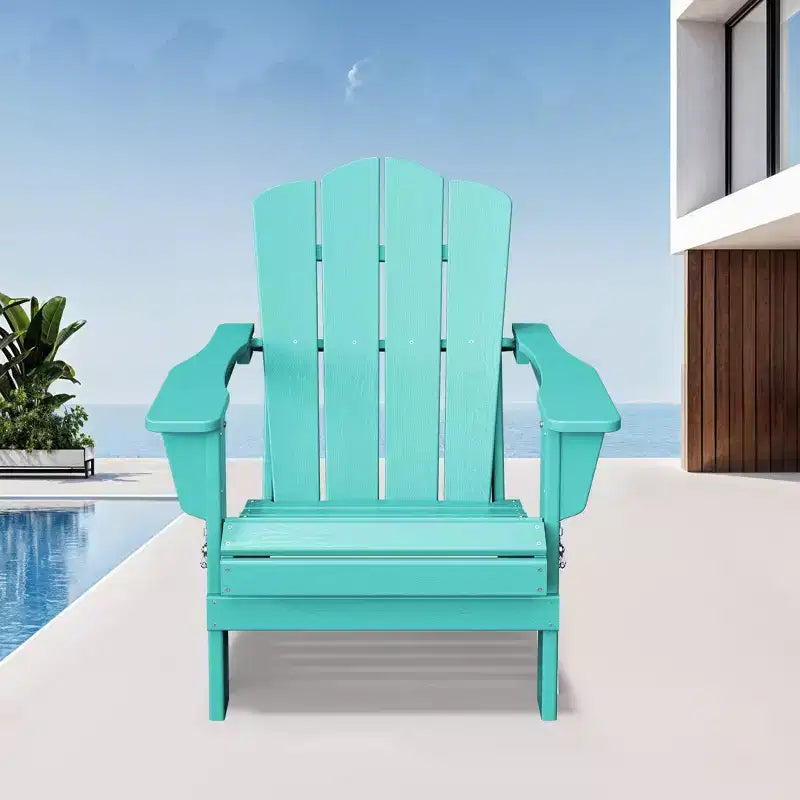 Hyleory HDPE Outdoor Patio Chair, Folding Adirondack Chair for All Seasons