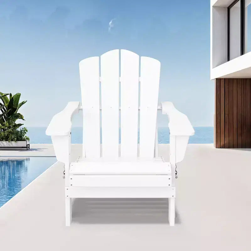 Hyleory HDPE Outdoor Patio Chair, Folding Adirondack Chair for All Seasons