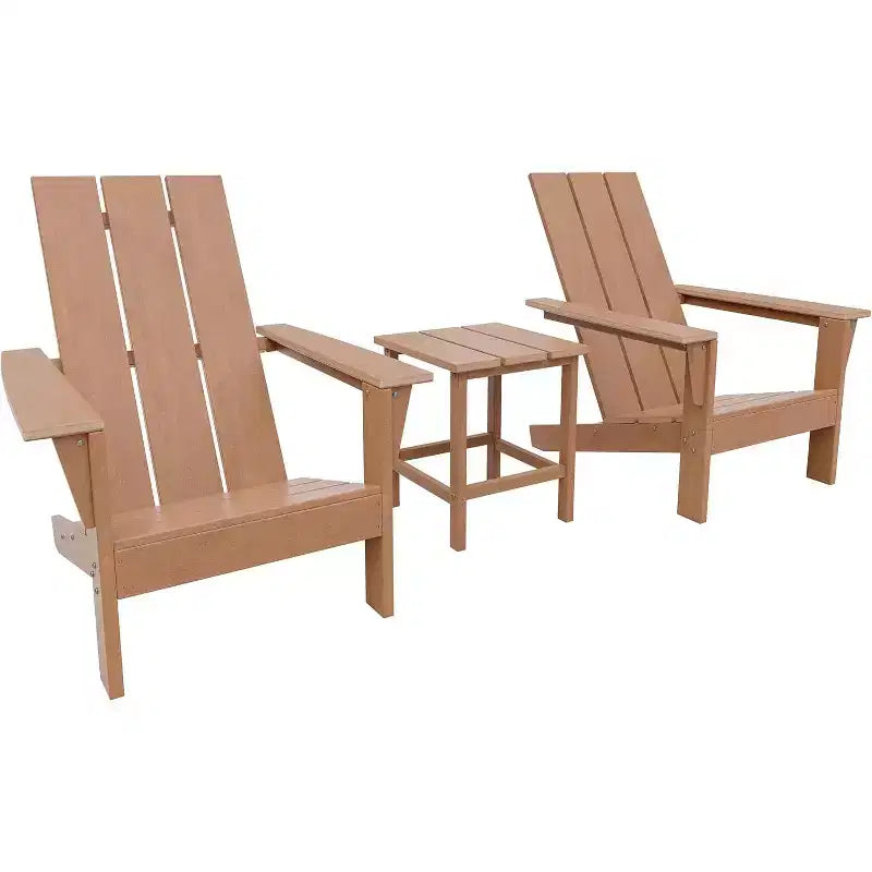 ALAULM Adirondack Chairs Set,Outdoor Chairs, Chairs with Coffee Table or Fire Pit,Widely Used in Patio, Lawn, Garden,Pool and Deck