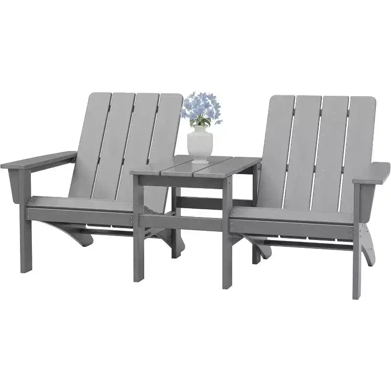 ALAULM Adirondack Chairs Set,Outdoor Chairs, Chairs with Coffee Table or Fire Pit,Widely Used in Patio, Lawn, Garden,Pool and Deck