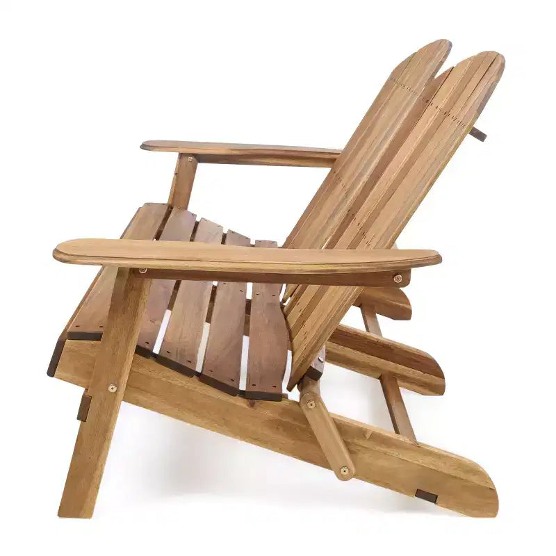 Christopher Knight Home Malibu Outdoor Acacia Wood Folding Adirondack Loveseat