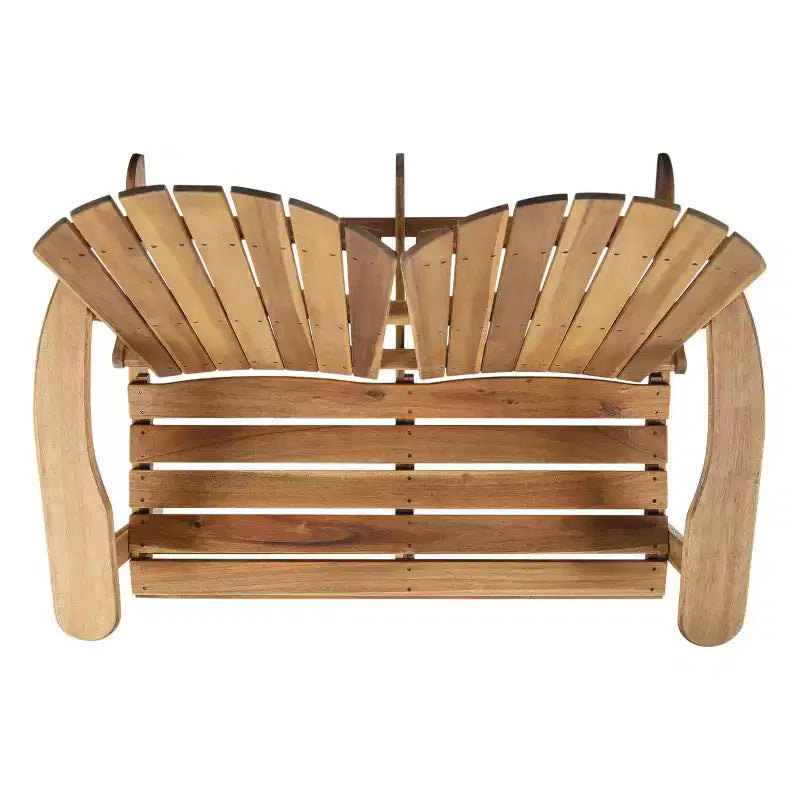 Christopher Knight Home Malibu Outdoor Acacia Wood Folding Adirondack Loveseat