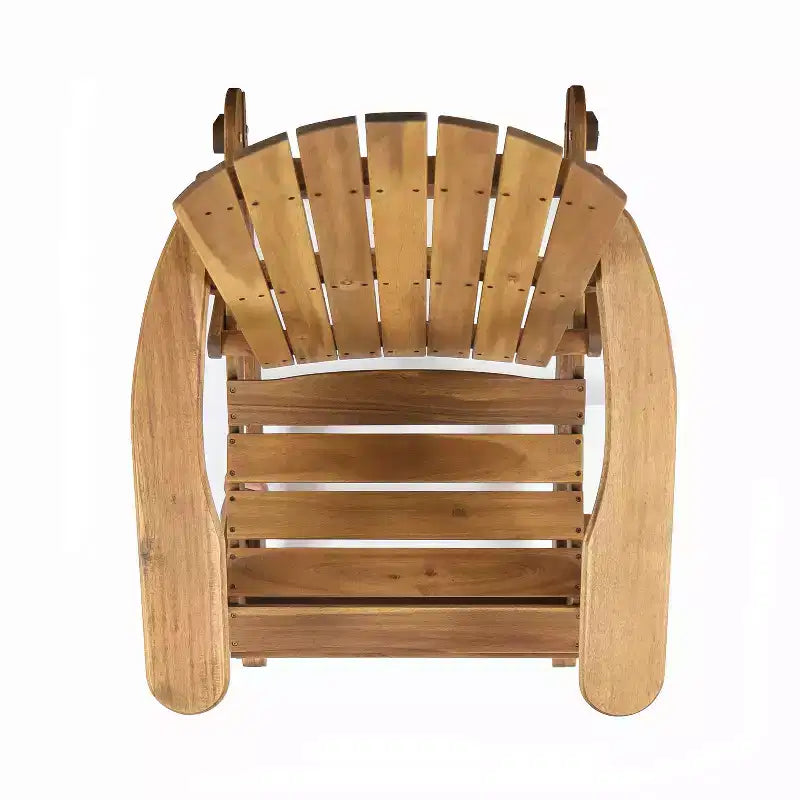 Christopher Knight Home Hermes, ensemble de 5 pièces pour extérieur, fauteuils à bascule Adirondack en bois d'acacia et foyer