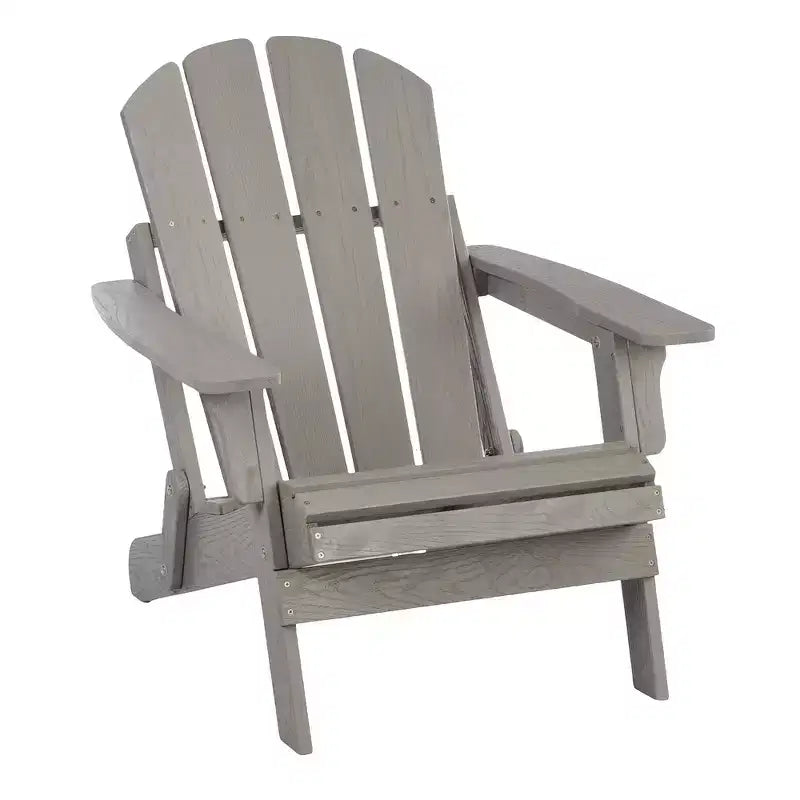 Chaise Adirondack surdimensionnée en bois Whisen avec dossier prémonté