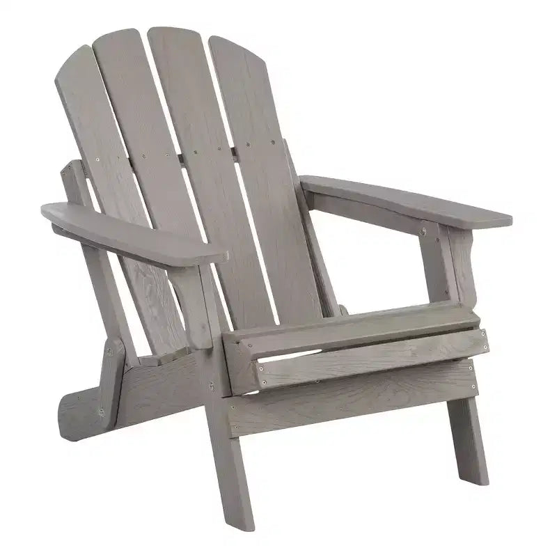 Chaise Adirondack surdimensionnée en bois Whisen avec dossier prémonté