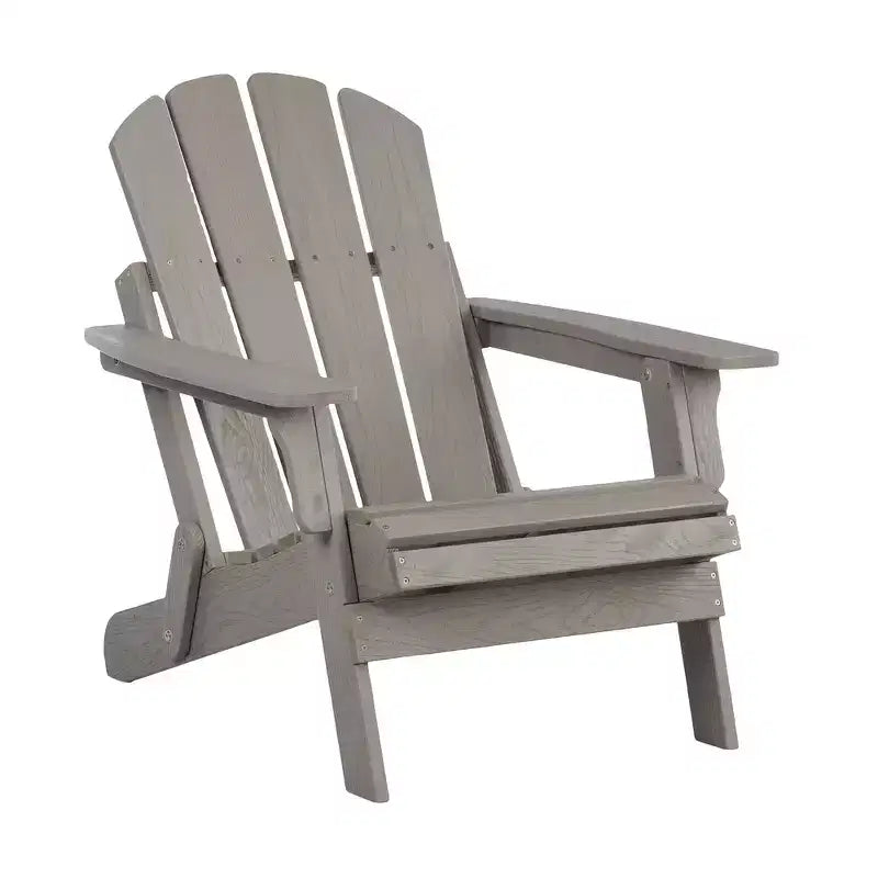 Chaise Adirondack surdimensionnée en bois Whisen avec dossier prémonté