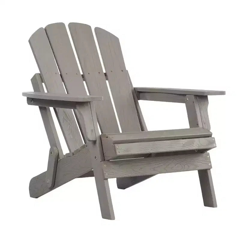 Chaise Adirondack surdimensionnée en bois Whisen avec dossier prémonté