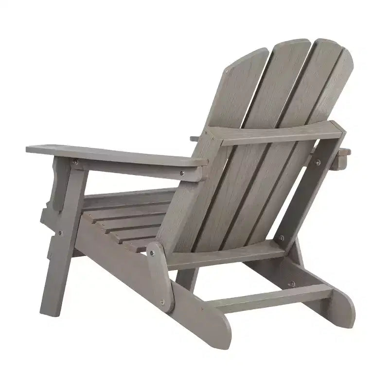 Chaise Adirondack surdimensionnée en bois Whisen avec dossier prémonté