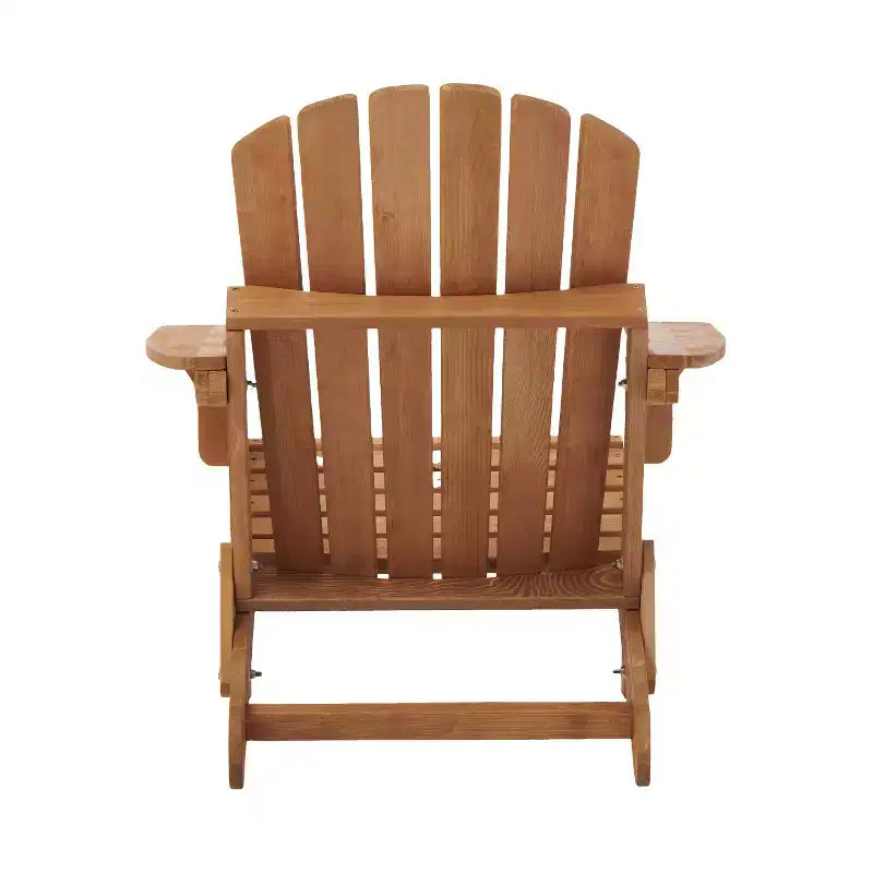Chaise Adirondack surdimensionnée en bois Whisen avec dossier prémonté