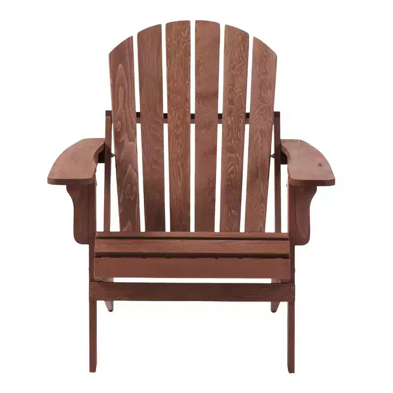 Chaise Adirondack surdimensionnée en bois Whisen avec dossier prémonté