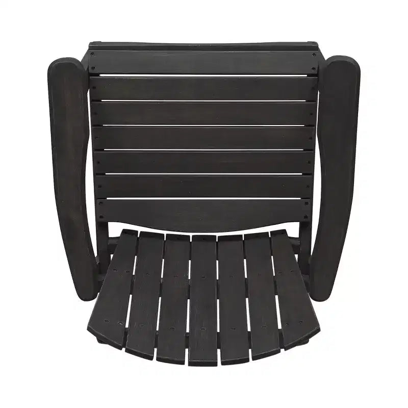 Okak Oversized Patio Folding Adirondack Chair,Set of 2,Premium Acacia Accent Chair Dining Chair for Garden&Backyard,Outdoor Lounge Chair