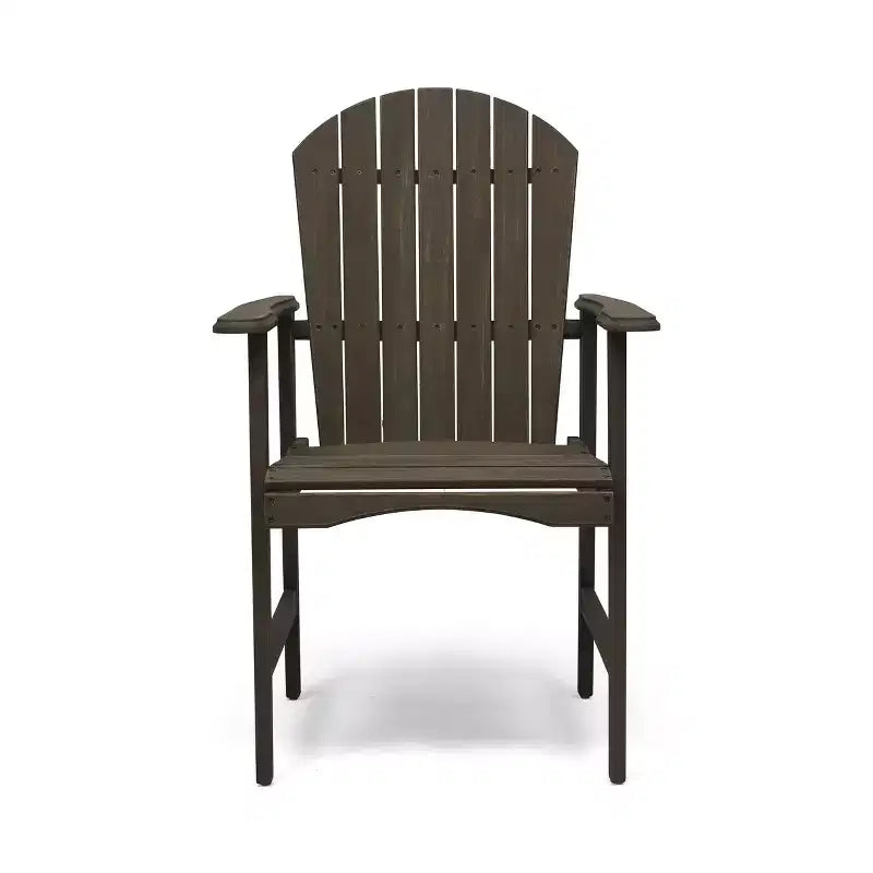 Okak Oversized Patio Folding Adirondack Chair,Set of 2,Premium Acacia Accent Chair Dining Chair for Garden&Backyard,Outdoor Lounge Chair
