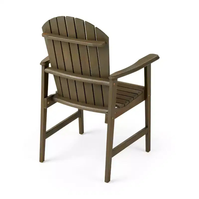 Okak Oversized Patio Folding Adirondack Chair,Set of 2,Premium Acacia Accent Chair Dining Chair for Garden&Backyard,Outdoor Lounge Chair