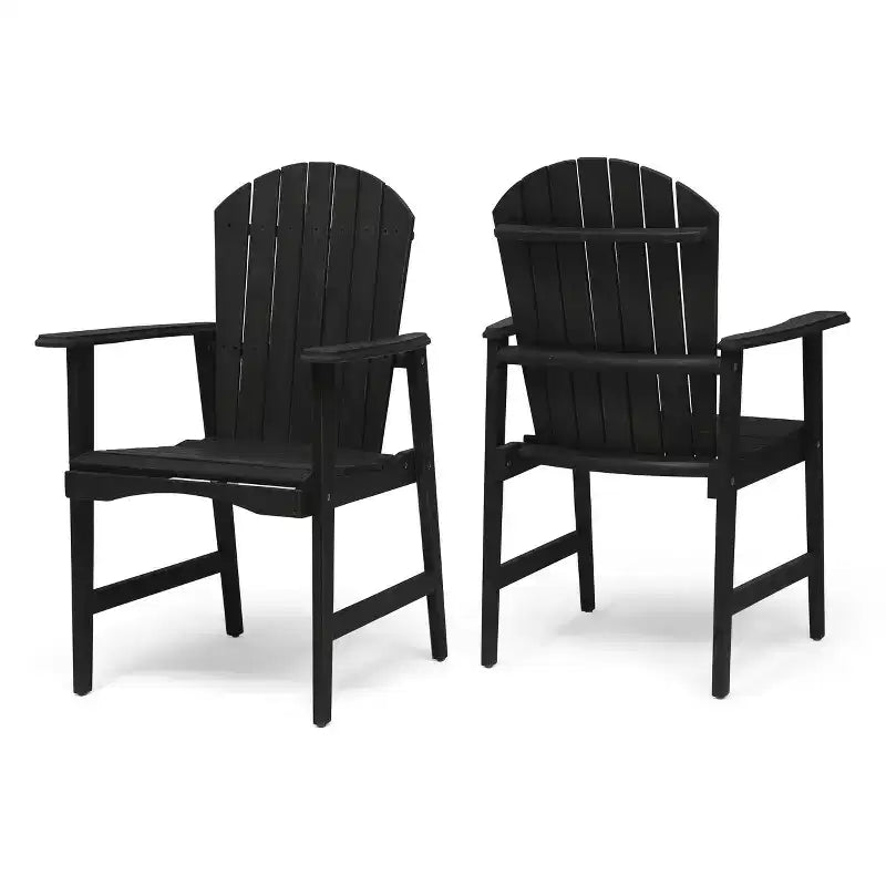 Okak Oversized Patio Folding Adirondack Chair,Set of 2,Premium Acacia Accent Chair Dining Chair for Garden&Backyard,Outdoor Lounge Chair
