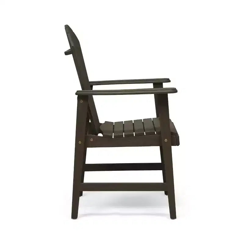 Okak Oversized Patio Folding Adirondack Chair,Set of 2,Premium Acacia Accent Chair Dining Chair for Garden&Backyard,Outdoor Lounge Chair