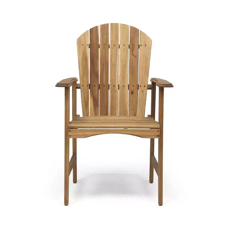 Okak Oversized Patio Folding Adirondack Chair,Set of 2,Premium Acacia Accent Chair Dining Chair for Garden&Backyard,Outdoor Lounge Chair