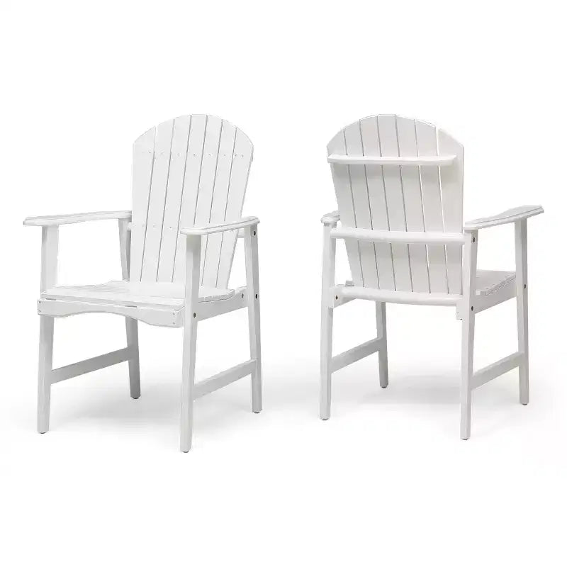 Okak Oversized Patio Folding Adirondack Chair,Set of 2,Premium Acacia Accent Chair Dining Chair for Garden&Backyard,Outdoor Lounge Chair