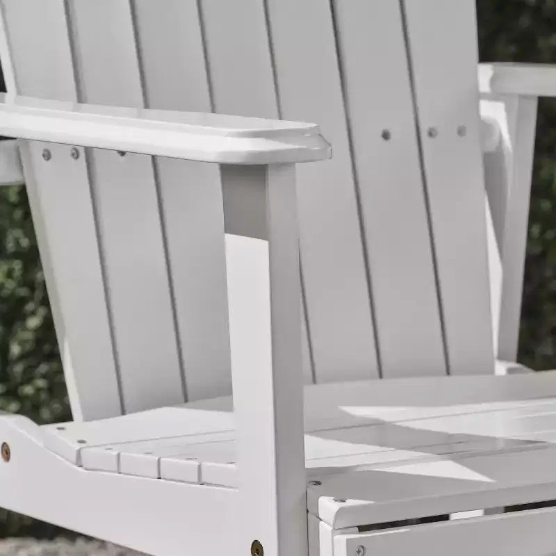 Okak Oversized Patio Folding Adirondack Chair,Set of 2,Premium Acacia Accent Chair Dining Chair for Garden&Backyard,Outdoor Lounge Chair