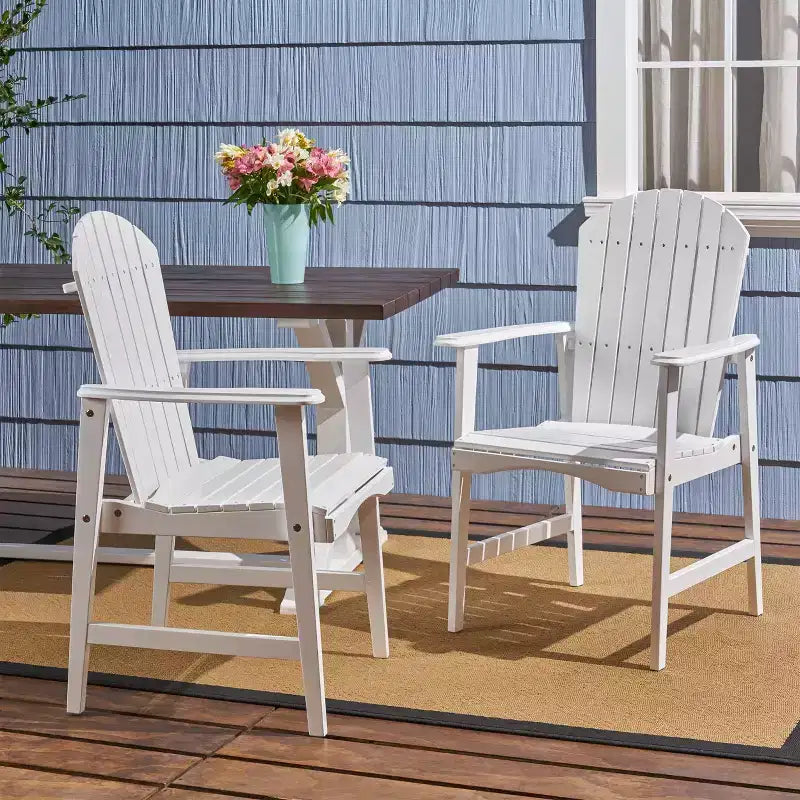Okak Oversized Patio Folding Adirondack Chair,Set of 2,Premium Acacia Accent Chair Dining Chair for Garden&Backyard,Outdoor Lounge Chair