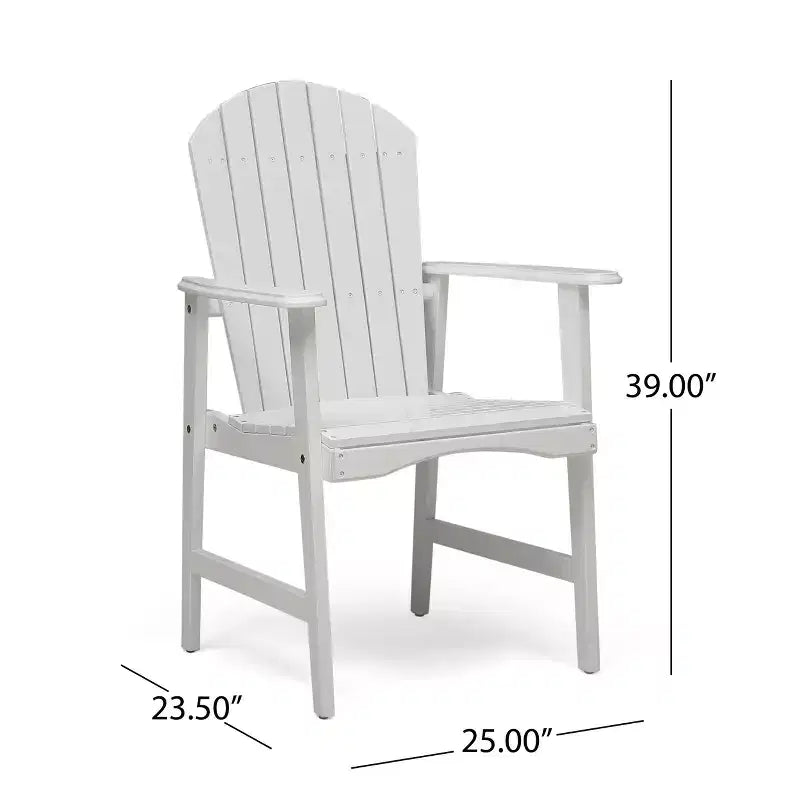 Okak Oversized Patio Folding Adirondack Chair,Set of 2,Premium Acacia Accent Chair Dining Chair for Garden&Backyard,Outdoor Lounge Chair