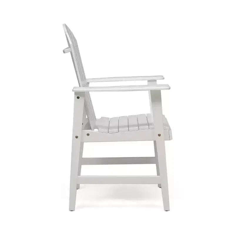 Okak Oversized Patio Folding Adirondack Chair,Set of 2,Premium Acacia Accent Chair Dining Chair for Garden&Backyard,Outdoor Lounge Chair