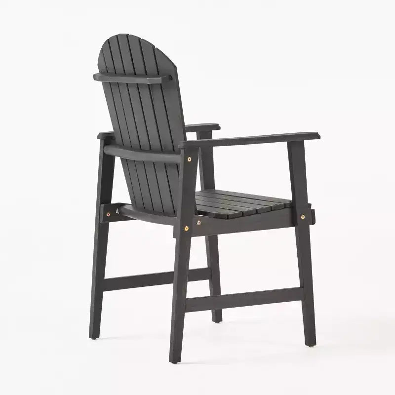 Okak Oversized Patio Folding Adirondack Chair,Set of 2,Premium Acacia Accent Chair Dining Chair for Garden&Backyard,Outdoor Lounge Chair