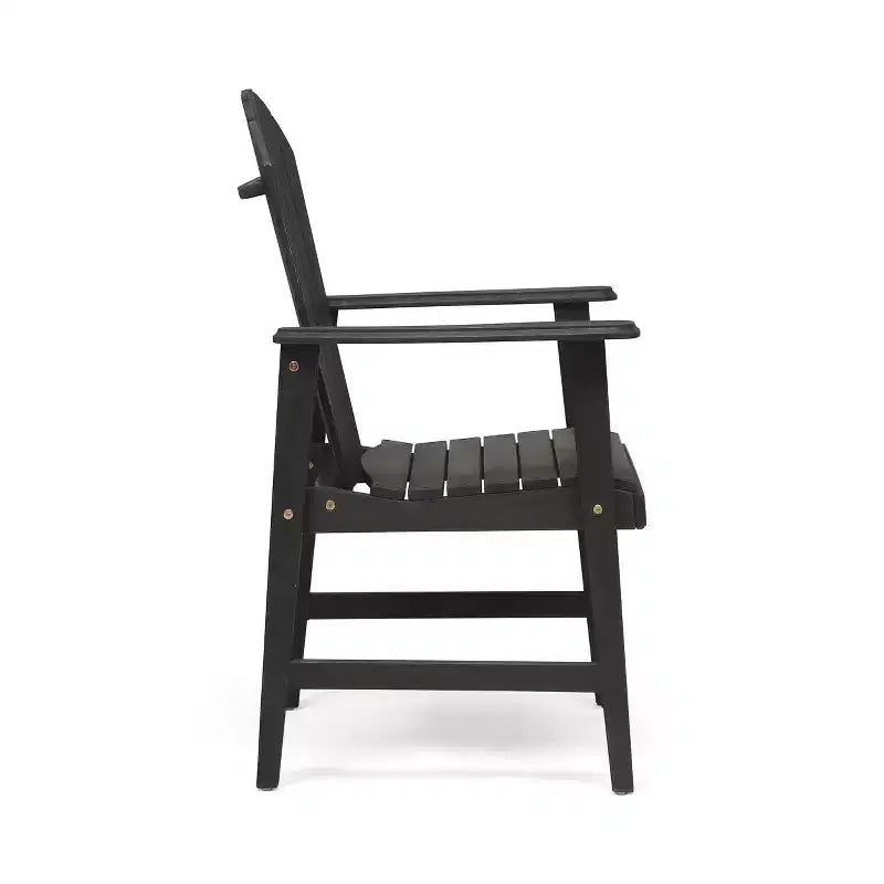 Okak Oversized Patio Folding Adirondack Chair,Set of 2,Premium Acacia Accent Chair Dining Chair for Garden&Backyard,Outdoor Lounge Chair