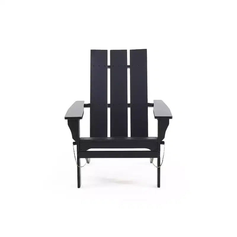 Okak Rustic Patio Folding Adirondack Chair Acacia Accent Chair for Porch,Garden&Backyard,Outdoor Lounge Chair,300lbs Max