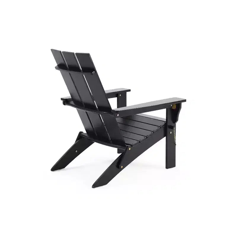Okak Rustic Patio Folding Adirondack Chair Acacia Accent Chair for Porch,Garden&Backyard,Outdoor Lounge Chair,300lbs Max