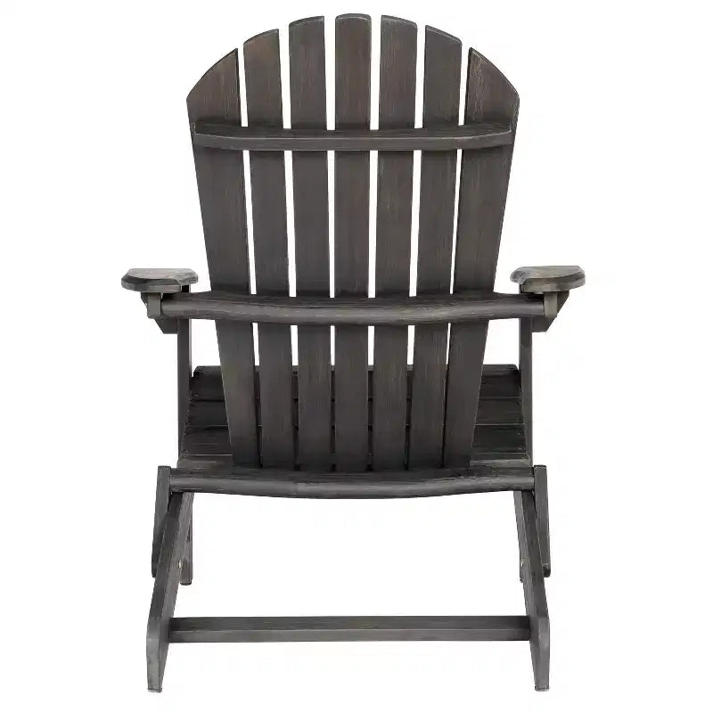 Okak Rustic Patio Folding Adirondack Chair Premium Acacia Accent Chair for Porch,Garden&Backyard,Outdoor Lounge Chair,300lbs Max