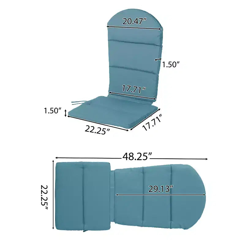 Christopher Knight Home Malibu Chaises Adirondack d'extérieur en bois d'acacia avec coussins (Lot de 2)