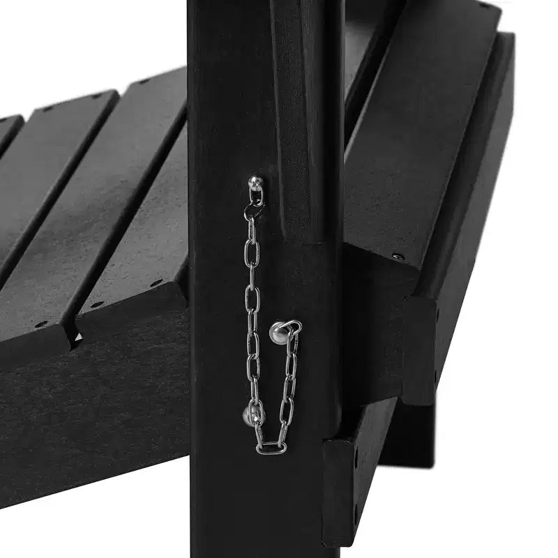 WestinTrends Malibu HDPE Outdoor Patio Folding Poly Adirondack Chair